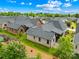 A birds eye view of the community with manicured lawns and mature trees at 6107 Gold Springs Way, Denver, NC 28037