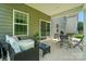 Cozy patio with seating and barbecue grill at 812 Dogwood Creek Ln, Indian Trail, NC 28079