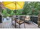 Relaxing deck space with a table, chairs, and grill, perfect for outdoor dining and entertaining at 849 Savile Ln, Fort Mill, SC 29715
