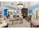Spacious living room with vaulted ceilings, stylish furnishings, and bright, airy ambiance at 849 Savile Ln, Fort Mill, SC 29715