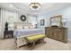 Bright and airy main bedroom with a decorative trey ceiling, and large windows at 849 Savile Ln, Fort Mill, SC 29715