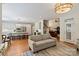 Open-concept living space showcasing the kitchen, dining area, and living room, highlighting the home's spacious layout at 9027 Kirkley Ct, Charlotte, NC 28277