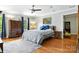 Comfortable bedroom with hardwood floors and a calming color palette at 1009 13Th Avenue Nw Pl # 19, Hickory, NC 28601
