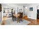 Open concept dining room with hardwood floors next to the kitchen at 1009 13Th Avenue Nw Pl # 19, Hickory, NC 28601
