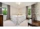 Charming bedroom with neutral walls, large windows, and a bed with white linen and throw pillows at 1040 Goshen Pl, Charlotte, NC 28211