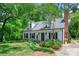 Charming two-story home with gray siding, black shutters, and manicured landscaping at 1040 Goshen Pl, Charlotte, NC 28211