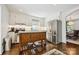 Eat-in kitchen with stainless steel appliances, wooden countertops, and a large island at 1040 Goshen Pl, Charlotte, NC 28211