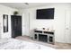 Bright bedroom with large windows, a fireplace, and tasteful furnishings at 1047 Campbell Chase Sw Ln, Concord, NC 28025