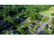 Aerial view of a community with tree-lined streets and well-maintained lawns at 1124 St. Charles Ct # 3, Newton, NC 28658
