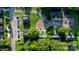 Aerial shot of homes with manicured lawns and tree-lined streets at 1124 St. Charles Ct # 3, Newton, NC 28658
