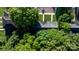 Aerial view of a property surrounded by lush greenery and trees at 1124 St. Charles Ct # 3, Newton, NC 28658