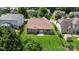 Spacious backyard with a well-maintained lawn, offering a private outdoor space for relaxation and recreation at 1152 Mckee Farm Ln, Belmont, NC 28012