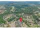 Lush aerial shot of property with nearby Ballantyne Country Club at 14222 Richmond Park Ave, Charlotte, NC 28277