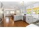 Bright, open kitchen showcasing stainless steel appliances, white cabinets, and ample countertop space at 1505 Clarendon Pl, Rock Hill, SC 29732
