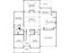 First floor floorplan showing the layout of the house at 204 Coronado Ave, Matthews, NC 28104