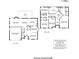 Detailed floor plan showcasing the layout of the home's first and second floors at 21514 Gulfstar Ct, Cornelius, NC 28031