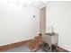 A utility sink and brick stairs stand out in this well-lit laundry room ready for any chore at 21514 Gulfstar Ct, Cornelius, NC 28031