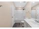 Bathroom featuring a vanity, toilet, and shower/tub combination at 2527 Fossil Stone Ln, Fort Mill, SC 29708