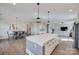 Bright and open kitchen features a large island, stainless appliances, and seamless flow to the living spaces at 264 Auburn View Rd, Rock Hill, SC 29730