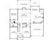 Detailed floor plan showcasing the layout of the home, including bedrooms, living spaces, and garage at 304 Coronado Ave, Matthews, NC 28104