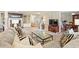 Inviting living room featuring a brick fireplace, built-in shelving, and comfortable seating at 321 York Southern Rd, Fort Mill, SC 29715