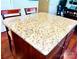 Large kitchen island with granite countertop, offers ample space for food preparation and entertaining guests at 4048 Cascade Dr, Gastonia, NC 28056