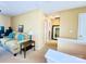 Loft area features a comfortable sofa, side table and view to the next floor at 4048 Cascade Dr, Gastonia, NC 28056