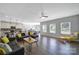 Bright, open-concept living room flowing into the dining area and kitchen, great for gatherings at 440 Shallowford Dr, Rock Hill, SC 29732