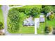 Well-manicured property with a single-story house, lush lawn, and mature trees creating a serene setting at 5701 Cedar Hill Dr, Monroe, NC 28110