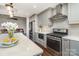 Modern kitchen features stainless steel appliances, white countertops, and grey cabinets at 5701 Cedar Hill Dr, Monroe, NC 28110