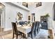Formal dining room featuring elegant decor and an eye-catching art piece at 6327 Fox Tail Ln, Davidson, NC 28036