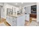 Spacious kitchen with double islands, modern appliances, and ample cabinet space at 6327 Fox Tail Ln, Davidson, NC 28036