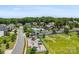 Aerial view showing a community playground and pool adjacent to residential houses at 837 Kathy Dianne Dr, Indian Land, SC 29707