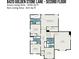 Second floor floorplan showing layout of bedrooms and baths at 8420 Golden Stone Ln # 138, Fort Mill, SC 29707