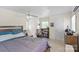Spacious bedroom boasts hardwood floors, ceiling fan, and natural light at 904 Edgewood Cir, Gastonia, NC 28052