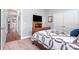 Comfortable bedroom featuring a sleigh bed and natural light at 101 Harvest Farm Ct, Mount Holly, NC 28120