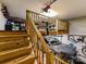 Garage featuring stairs, storage, and space for a vehicle; perfect for organization and convenience at 1118 Yale Pl, Charlotte, NC 28209