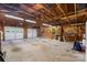 Large garage interior with a bare ceiling and tools on the wall at 1252 Wendy Rd, Rock Hill, SC 29732