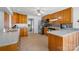 Traditional kitchen featuring wooden cabinets, stainless steel appliances, and modern countertops at 1252 Wendy Rd, Rock Hill, SC 29732