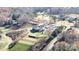 Aerial shot of the golf course and surrounding property, including the club house at 138 Broken Arrow Rd, Statesville, NC 28677