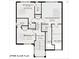 Upper level architectural floor plan showing bedrooms and bathrooms at 138 Broken Arrow Rd, Statesville, NC 28677