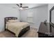 Serene bedroom with soft lighting, comfortable bed, and neutral color scheme at 14116 Glaswick Dr, Charlotte, NC 28278
