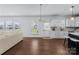 Inviting space combining the living and kitchen area in an open concept design at 14116 Glaswick Dr, Charlotte, NC 28278