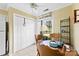 Sunny eating area with a view of the backyard, surrounded by closet space at 1670 Robins Nest Ct # C, Gastonia, NC 28054