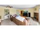 Inviting living room with fireplace, entertainment center, and a glimpse of the kitchen at 1670 Robins Nest Ct # C, Gastonia, NC 28054