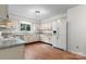 Well-lit kitchen features white cabinetry, stainless steel appliances, and granite countertops for a clean modern aesthetic at 1748 4Th Street Ne Ct, Hickory, NC 28601