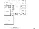 Detailed floorplan featuring a spacious layout with a kitchen, living room, bedrooms, bathrooms and attached garage at 1748 4Th Street Ne Ct, Hickory, NC 28601