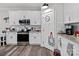 Well-equipped kitchen with white cabinetry, stainless steel appliances, and modern countertops at 203 Poplins Grove Church Rd, Albemarle, NC 28001