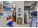 Walk-in closet with built-in shelving and ample storage space at 205 Church St, Mcadenville, NC 28101