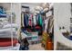 Walk-in closet with built-in shelving and ample storage space at 205 Church St, Mcadenville, NC 28101